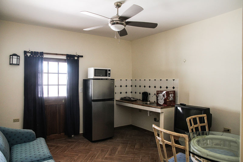 Fully equipped kitchenette inside a Kite Inn apartment